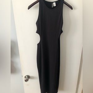 H&M fitted black dress